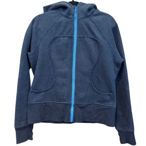 Lululemon Scuba Hoodie 10 Dark Grey & Blue